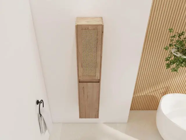 Alt view image 5 of 7 - 12" Bathroom Side Cabinet,Soft Close Doors,Float Mounting Design, 00512IMO-00112IMO (KD-Packing)