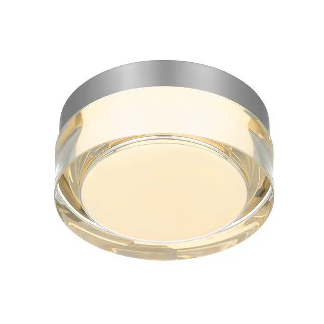 Alt view image 2 of 7 - 6-inch Chrome inegrated Led Flush Mount
