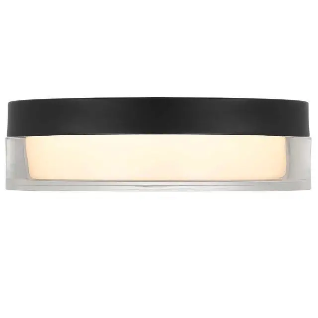 Alt view image 4 of 7 - 9-inch Black inegrated Led Flush Mount