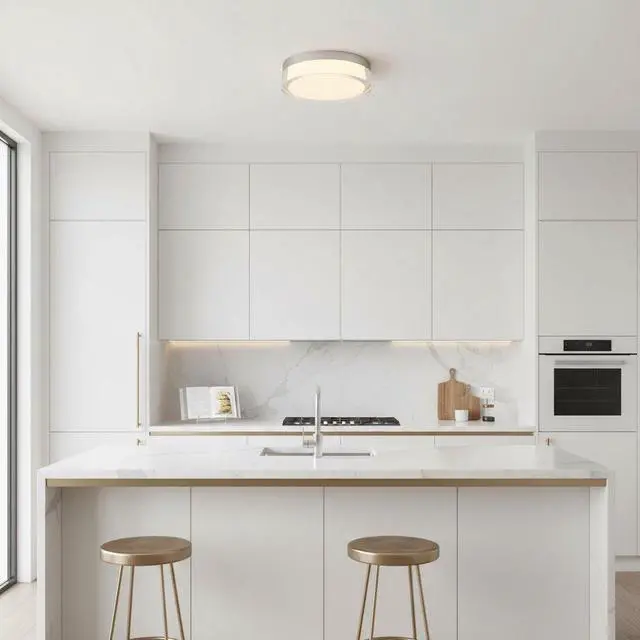 Main image of 9-inch Chrome inegrated Led Flush Mount