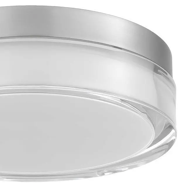 Alt view image 6 of 7 - 9-inch Chrome inegrated Led Flush Mount