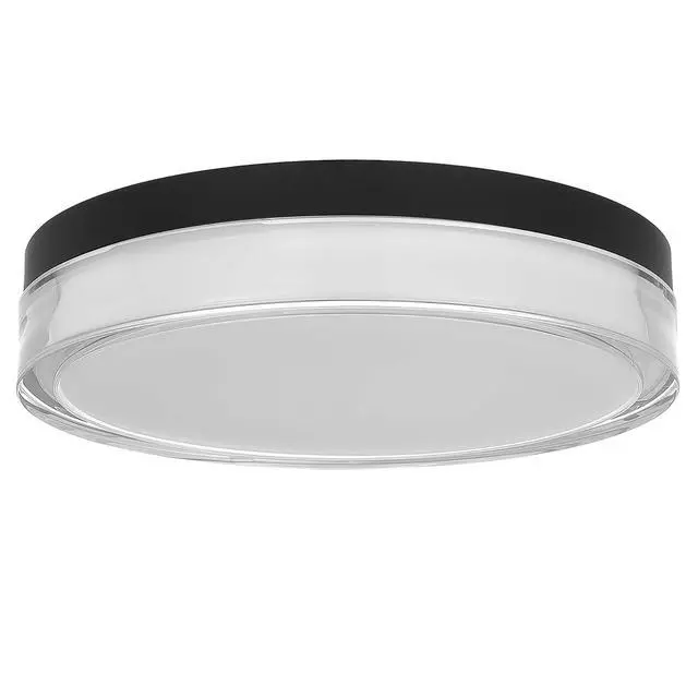 Alt view image 4 of 7 - 12-inch Black inegrated Led Flush Mount