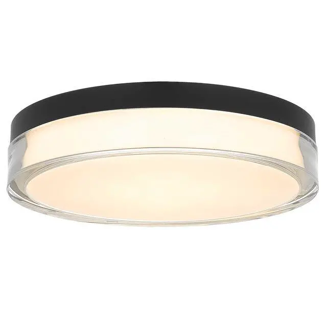 Alt view image 3 of 7 - 12-inch Black inegrated Led Flush Mount