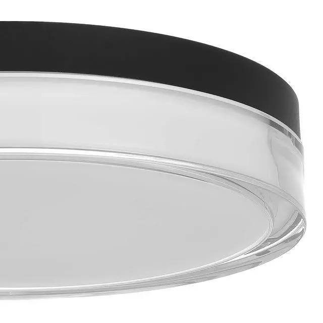 Alt view image 7 of 7 - 12-inch Black inegrated Led Flush Mount