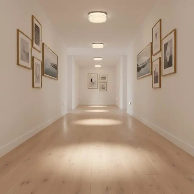 Alt view image 7 of 7 - 12-inch Chrome inegrated Led Flush Mount
