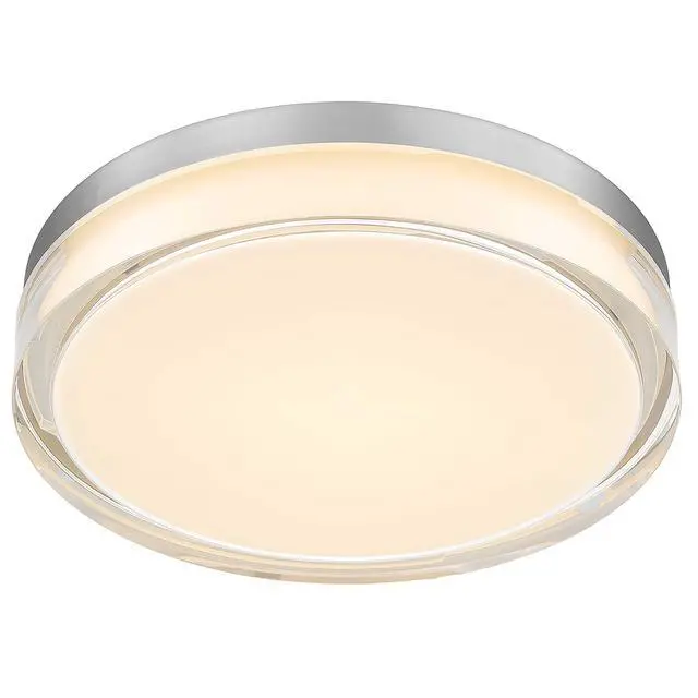 Alt view image 6 of 7 - 12-inch Chrome inegrated Led Flush Mount