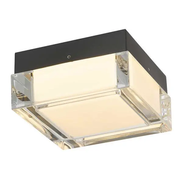 Alt view image 3 of 7 - 5-inch Black integrated Led Flush Mount