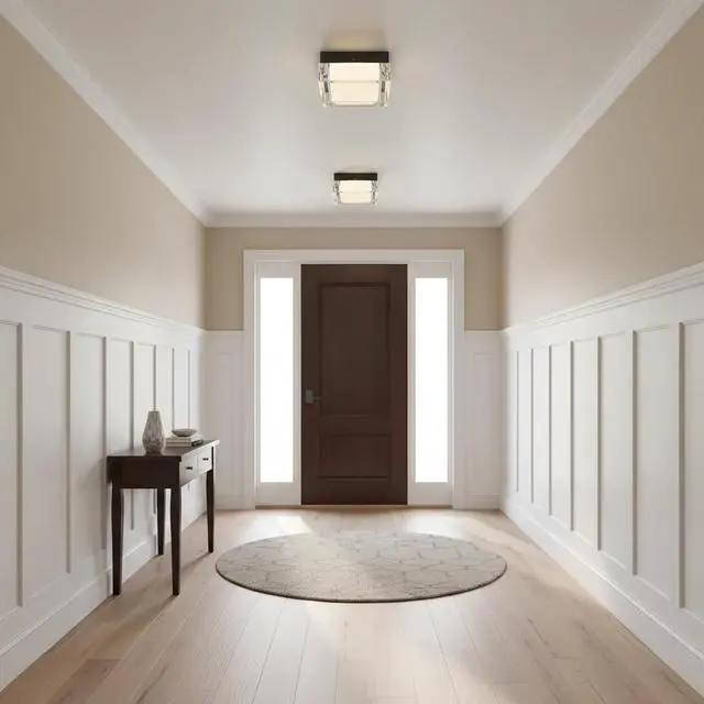 Main image of 8-inch Black integrated Led Flush Mount