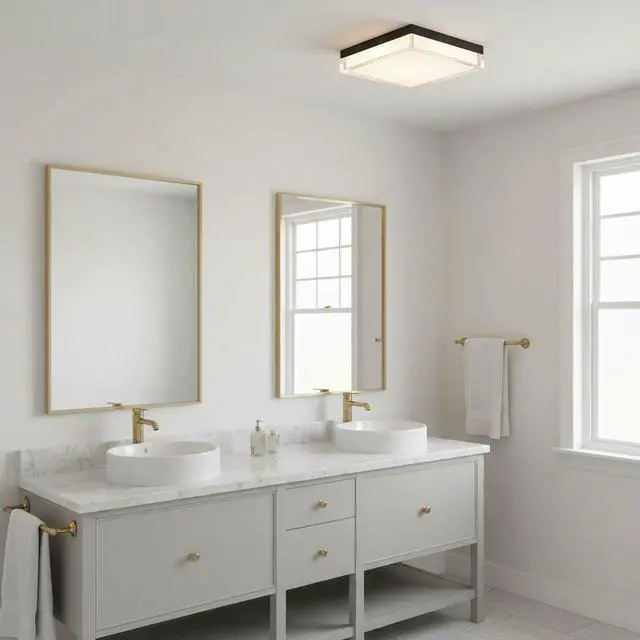 Main image of 11-inch Black integrated Led Flush Mount