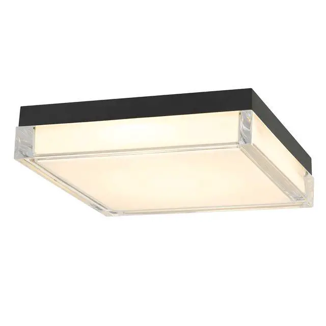 Alt view image 2 of 7 - 11-inch Black integrated Led Flush Mount