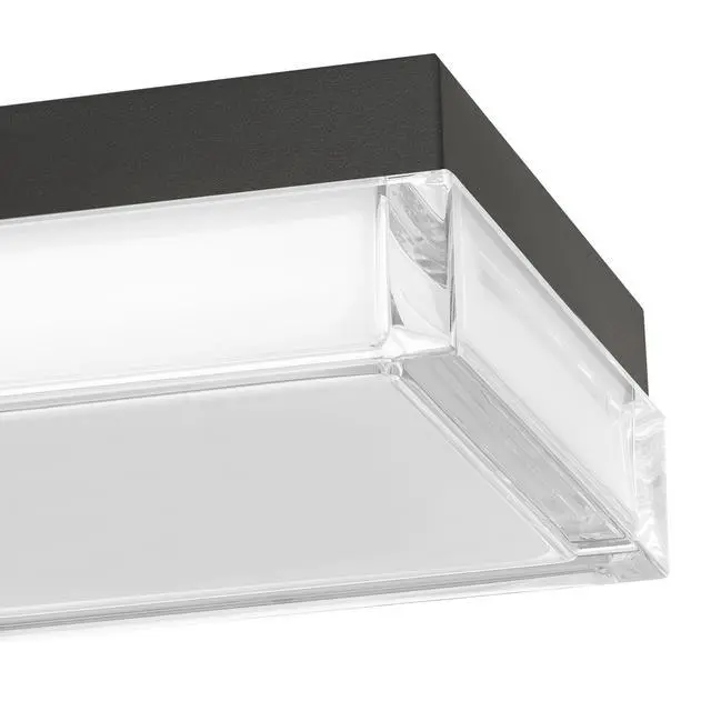 Alt view image 7 of 7 - 8-inch Black integrated Led Flush Mount
