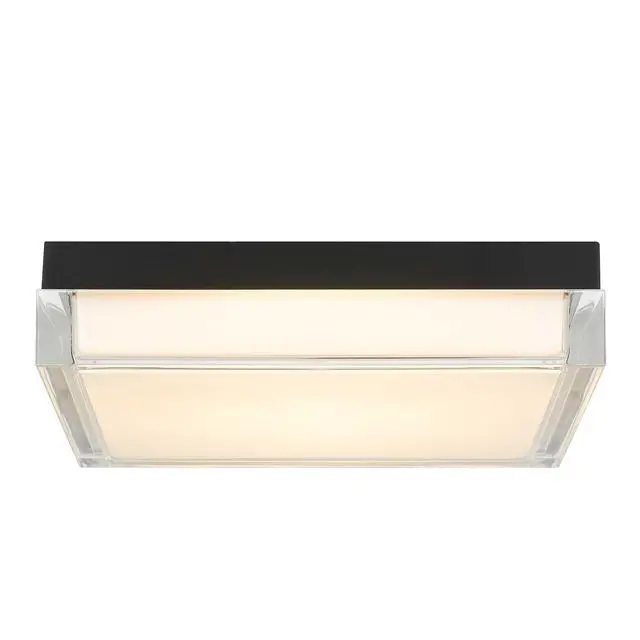 Alt view image 6 of 7 - 11-inch Black integrated Led Flush Mount