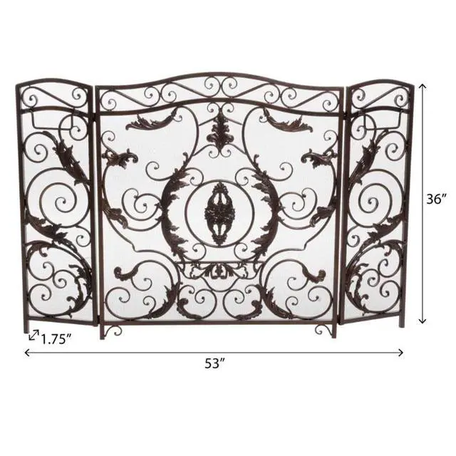 Alt view image 3 of 7 - Waterbury Fireplace Screen