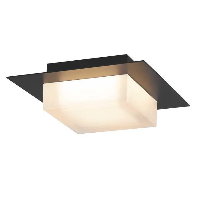 Alt view image 2 of 7 - 8 inch Square Black integrated Led Flush Mount