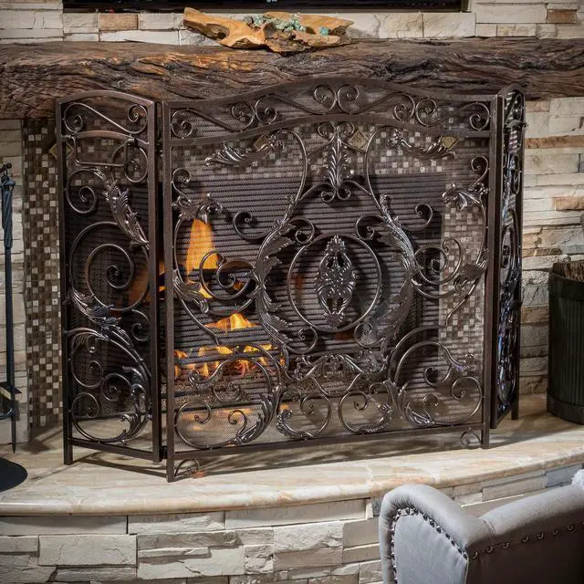 Alt view image 2 of 7 - Waterbury Fireplace Screen