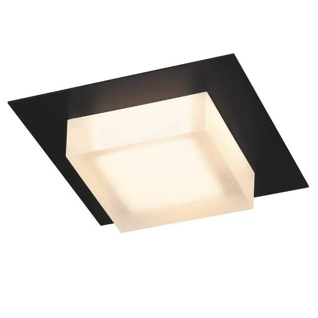 Alt view image 4 of 7 - 8 inch Square Black integrated Led Flush Mount