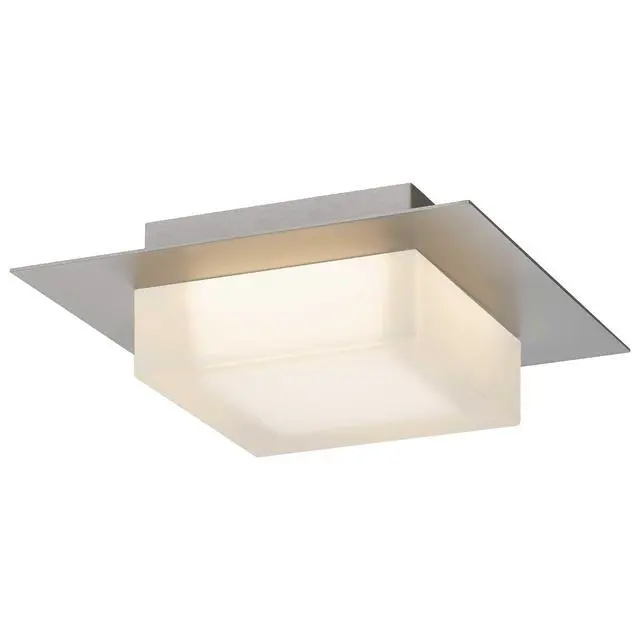 Alt view image 2 of 7 - 8 inch Square Chrome integrated Led Flush Mount
