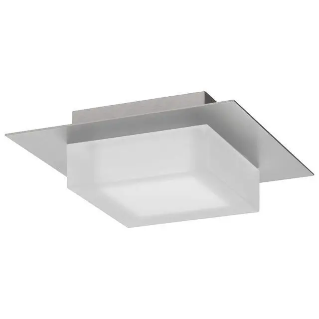 Alt view image 5 of 7 - 8 inch Square Chrome integrated Led Flush Mount
