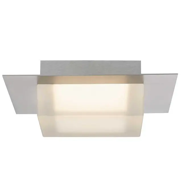 Alt view image 4 of 7 - 8 inch Square Chrome integrated Led Flush Mount
