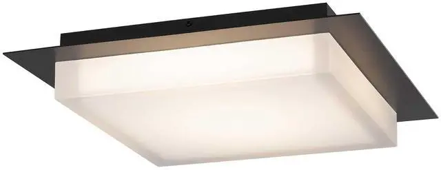 Alt view image 2 of 7 - 14 inch Square Black integrated Led Flush Mount