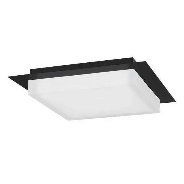 Alt view image 3 of 7 - 14 inch Square Black integrated Led Flush Mount