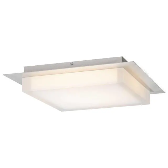 Alt view image 3 of 7 - 14 inch Square Chrome integrated Led Flush Mount