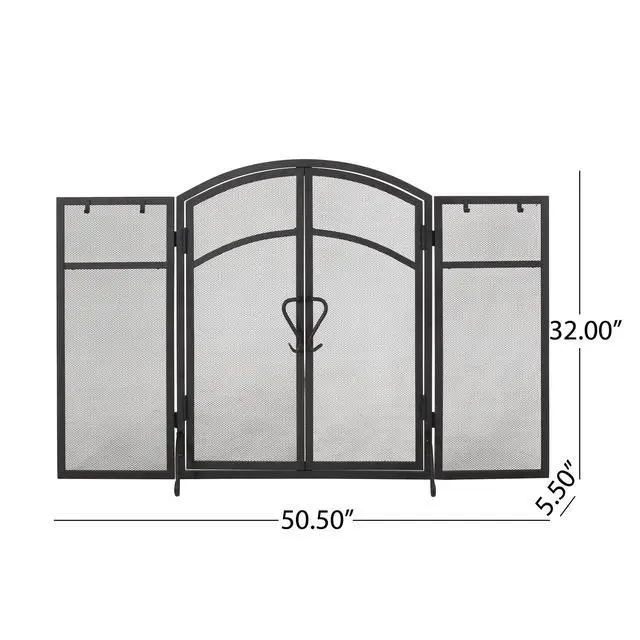 Alt view image 4 of 7 - Folding Screen With Doors And 4 Pcs Tool Sets