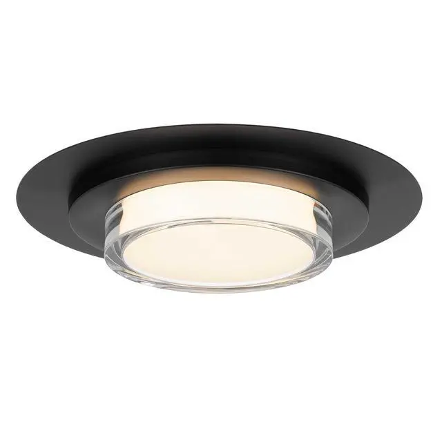Alt view image 4 of 7 - 16 inch Square Black integrated Led Flush Mount