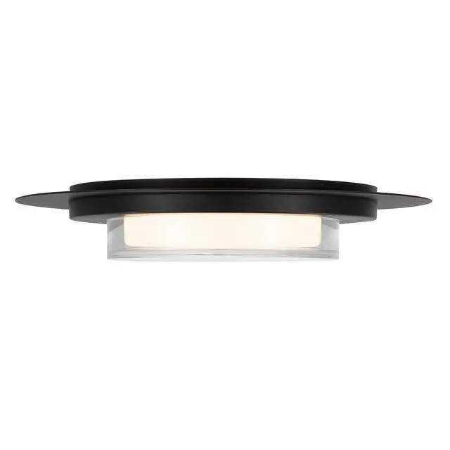 Alt view image 6 of 7 - 16 inch Square Black integrated Led Flush Mount