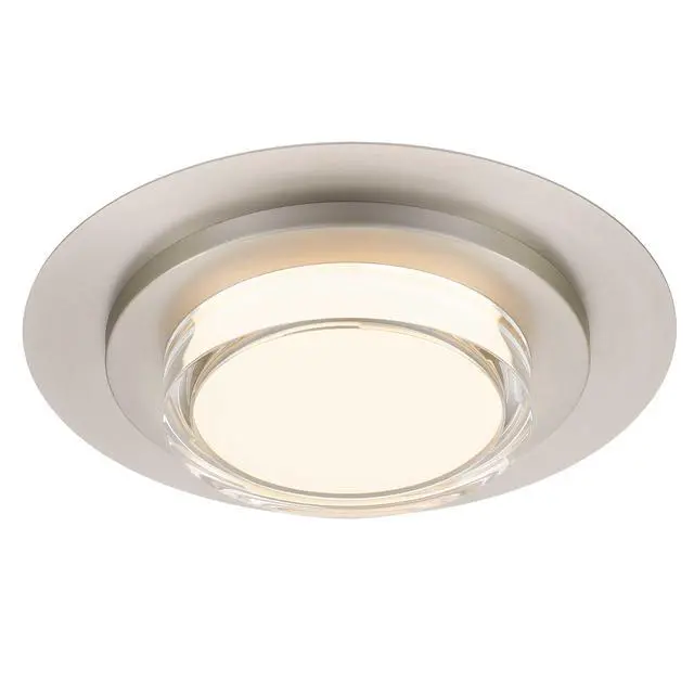 Alt view image 7 of 7 - 16 inch Square Chrome integrated Led Flush Mount