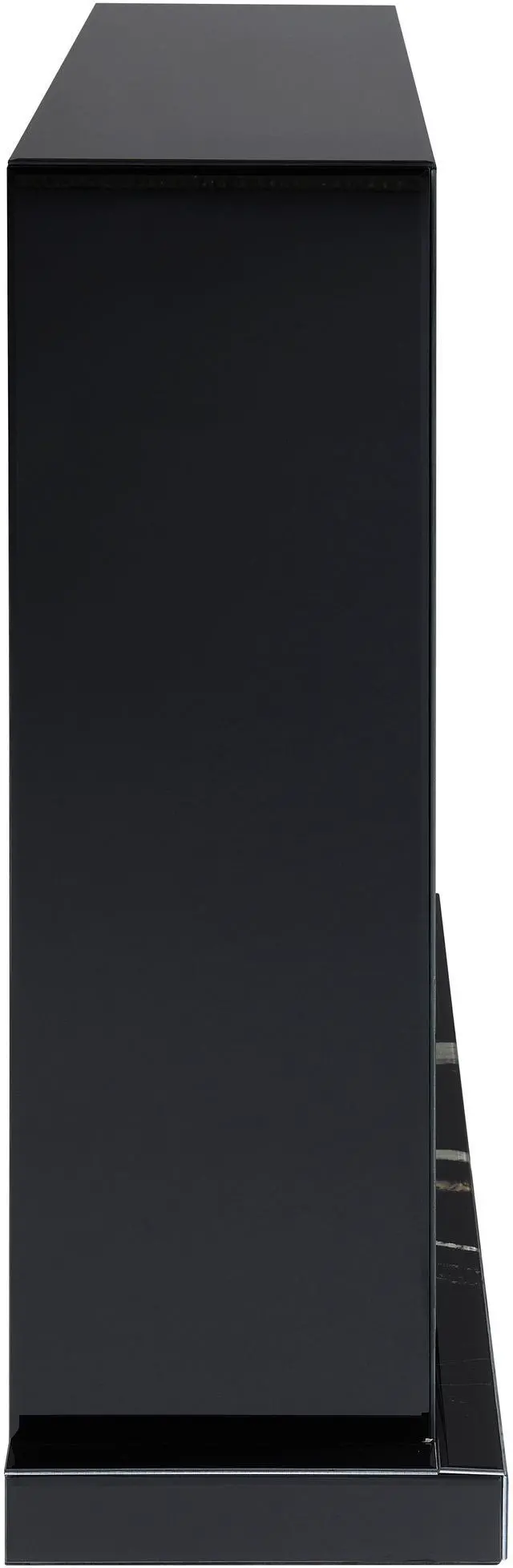 Alt view image 6 of 6 - Drisana Black Mirrored Finish Fireplace