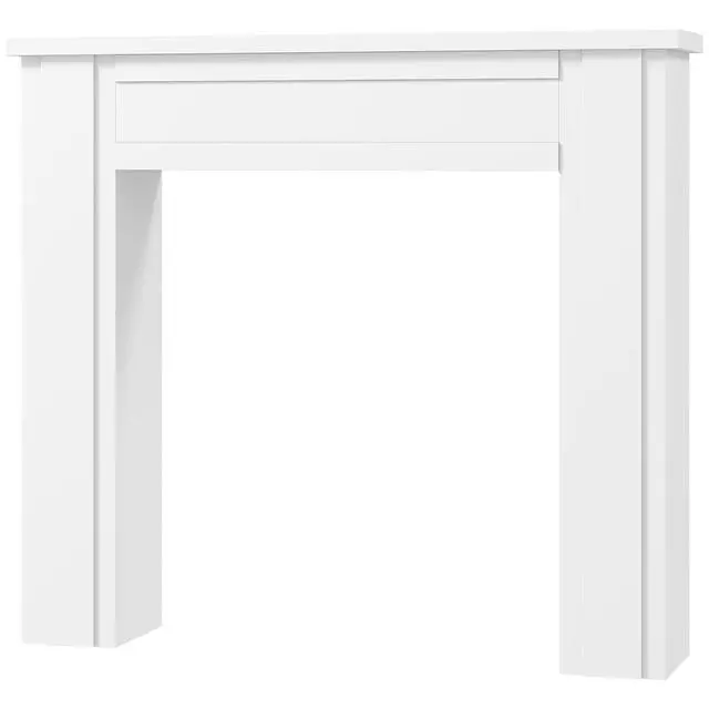Alt view image 3 of 7 - 1Pcs Fireplace Mantel, Freestanding Fireplace Surround With Leg For Electric Fireplaces