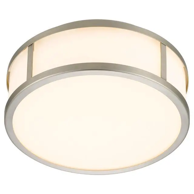 Alt view image 6 of 7 - 10-inches Brushed Nickel intgrated Led Flush Mount Light