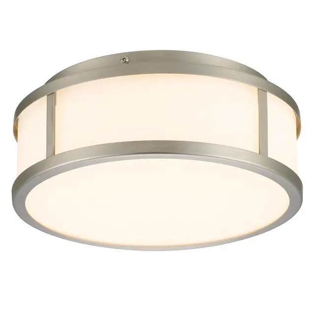 Alt view image 7 of 7 - 10-inches Brushed Nickel intgrated Led Flush Mount Light