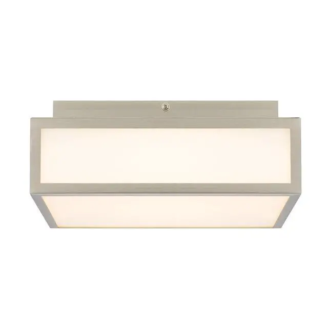 Alt view image 5 of 7 - 10-inches Brushed Nickel integrated Led Flush Mount Light