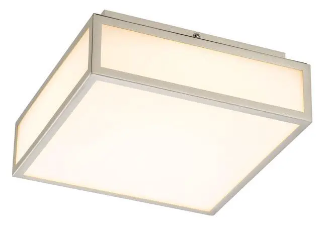 Alt view image 4 of 7 - 10-inches Brushed Nickel integrated Led Flush Mount Light