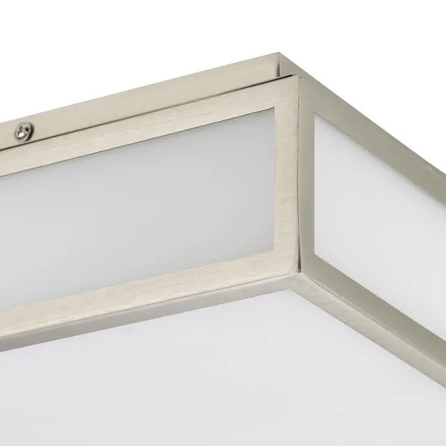 Alt view image 6 of 7 - 10-inches Brushed Nickel integrated Led Flush Mount Light