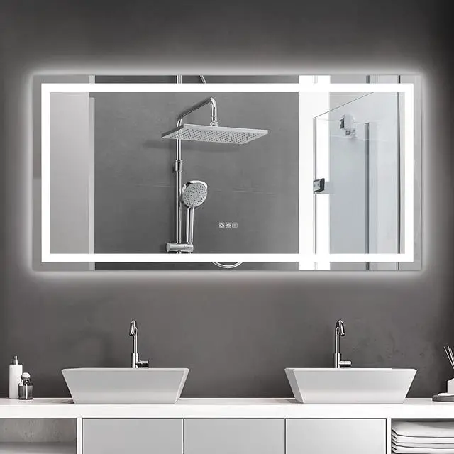 Alt view image 3 of 7 - 72"×36" Led Mirror Light Bathroom,Anti-Fog & Dimming Led Bathroom Vanity Mirror