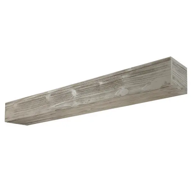 Alt view image 6 of 7 - 72" Rustic Wood Fireplace Mantel,Wall-Mounted & Floating Shelf For Home Decor