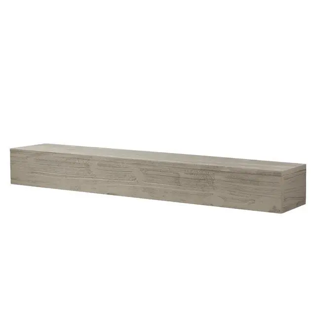 Alt view image 7 of 7 - 72" Rustic Wood Fireplace Mantel,Wall-Mounted & Floating Shelf For Home Decor