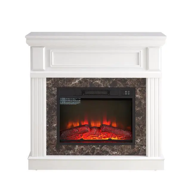 Alt view image 5 of 7 - Only Mantel (Not Included 23" Fireplace) -White,41.34"W*14"D*40"H