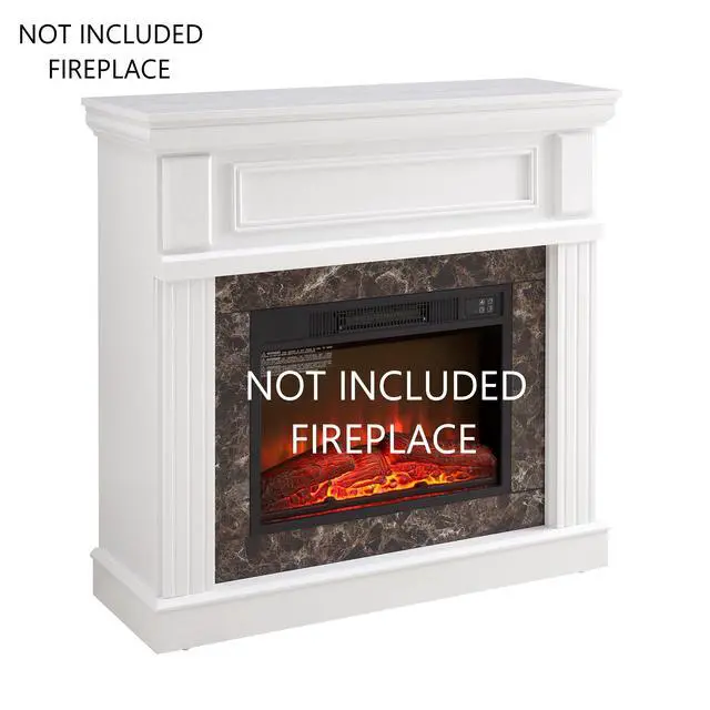 Alt view image 2 of 7 - Only Mantel (Not Included 23" Fireplace) -White,41.34"W*14"D*40"H