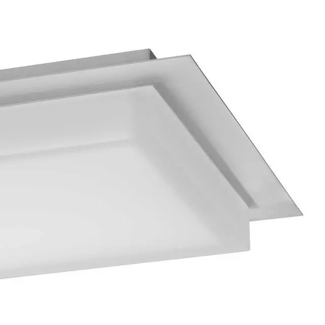 Alt view image 6 of 7 - 14 inch Square Chrome integrated Led Flush Mount