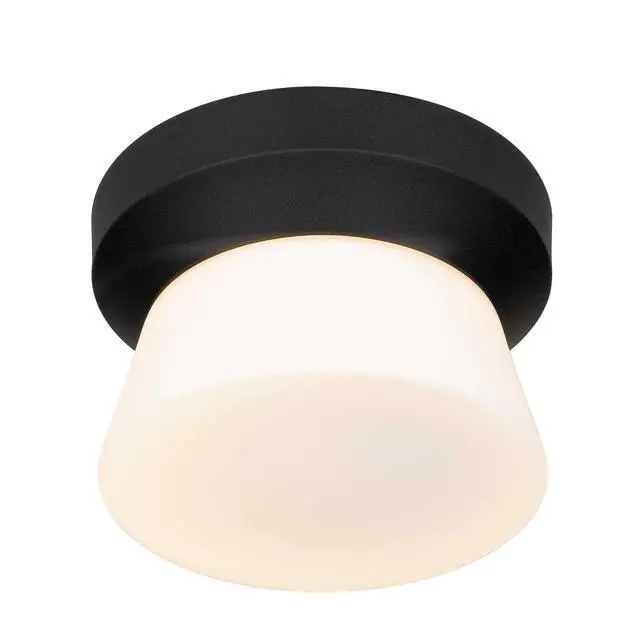 Alt view image 5 of 7 - 7 inch Black integrated Led Flush Mount