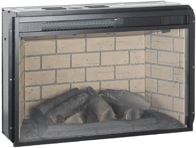 Main image of 26 Inch Infrared Quartz Heater Fireplace Insert -Woodlog Version With Brick