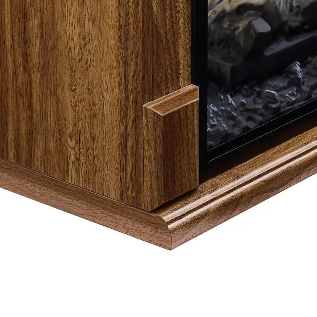 Alt view image 4 of 6 - 28 Inch Tv Media Entertainment Center With Electric Fireplace