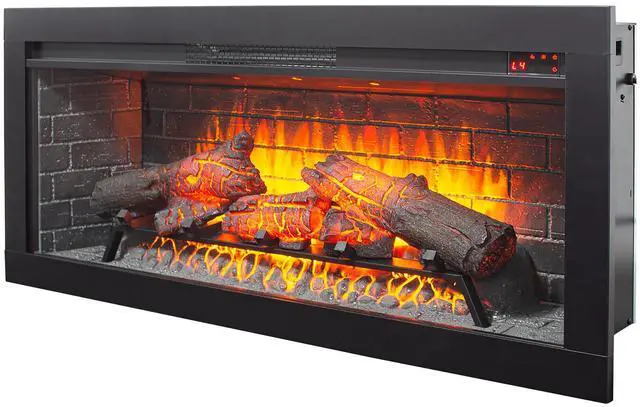 Main image of 42 Inch Infrared Electric Fireplace With Removable Trim Kit Insert, Touch Panel Home Decor Heater