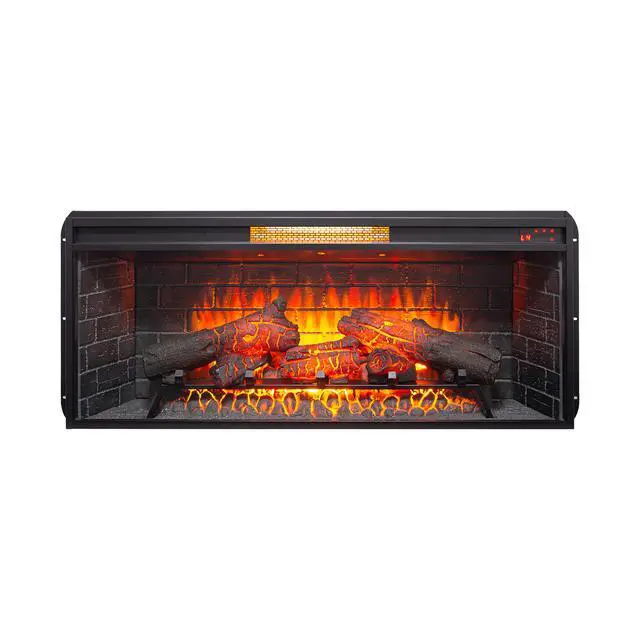 Alt view image 5 of 7 - 42 Inch Infrared Electric Fireplace With Removable Trim Kit Insert, Touch Panel Home Decor Heater