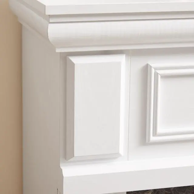 Alt view image 2 of 4 - Only Mantel (Not Included 23" Fireplace) -White,41.34"W*14"D*40"H