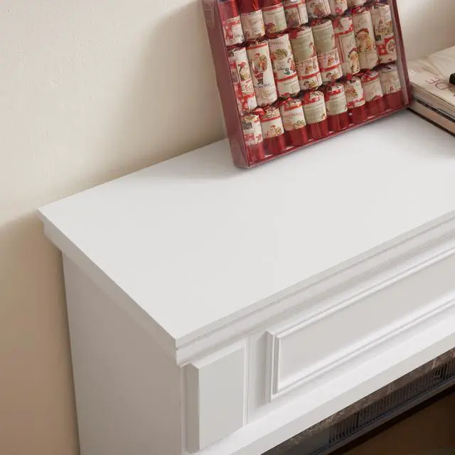 Alt view image 3 of 4 - Only Mantel (Not Included 23" Fireplace) -White,41.34"W*14"D*40"H